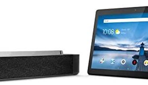 Lenovo Smart Tab M10 HD 10.1″ Android Tablet 16GB with Alexa Enabled Charging Dock Included, Android Pie, ZA510007US, Slate Black
