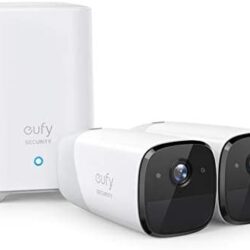 eufy Security eufyCam 2 Wireless Home Security Camera System, 365-Day Battery Life, HomeKit Compatibility, HD 1080p, IP67 Weatherproof, Night Vision, 2-Cam Kit, No Monthly Fee