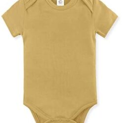 Colored Organics Unisex Baby Organic Cotton Bodysuit – Short Sleeve Infant Onesie