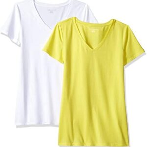 Amazon Essentials Women’s 2-Pack Classic-Fit Short-Sleeve V-Neck T-Shirt