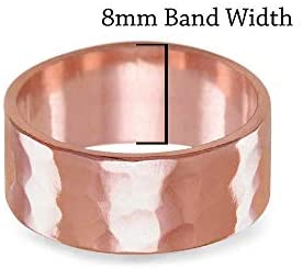 Antimicrobial Pure Copper Therapy Ring Band for Men & Women, Uncoated Solid Copper, Effective Against Viruses, Germs, Bacteria, Trace Mineral, Natural Relief of Arthritis; 3mm, 6mm, 8mm; Size 5-12