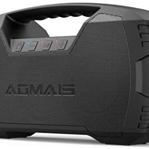 AOMAIS GO Bluetooth Speakers, 40H Playtime Outdoor Portable Speaker, 40W Stereo Sound Rich Bass, IPX7 Waterproof Bluetooth 5.0 Wireless Pairing,10000mAh Power Bank, for Party, Travel [2020 Upgrade]