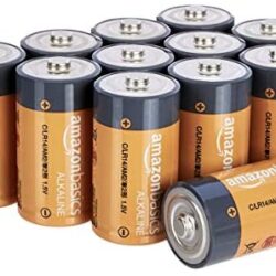AmazonBasics C Cell 1.5 Volt Everyday Alkaline Batteries – Pack of 12