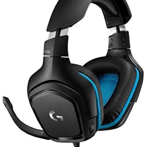 Logitech G432 DTS:X 7.1 Surround Sound Wired PC Gaming Headset (Leatherette)