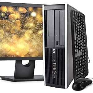 (Renewed) HP Elite Desktop Computer Package – Windows 10 Professional, Intel Quad Core i5 3.2GHz, 8GB RAM, 500GB HDD, 22 inches LCD Monitor, Keyboard, Mouse, WiFi