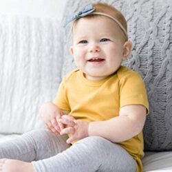 Colored Organics Unisex Baby Organic Cotton Bodysuit – Short Sleeve Infant Onesie