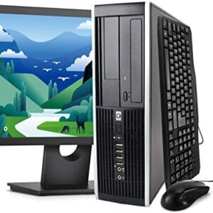 (Renewed) HP Elite Desktop Computer Package – Windows 10 Professional, Intel Quad Core i5 3.2GHz, 8GB RAM, 500GB HDD, 22 inches LCD Monitor, Keyboard, Mouse, WiFi