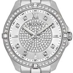 Bulova Women’s 96L236 Analog Display Quartz Silver Watch