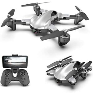 Drones with Camera for Adults, EMISK 1080P WiFi FPV Quadcopter Drone with Dual Cameras, Drones with Camera for Kids, 18mins Long Flight RC Foldable Drone RTF- Altitude Hold, APP Control, Follow Mode