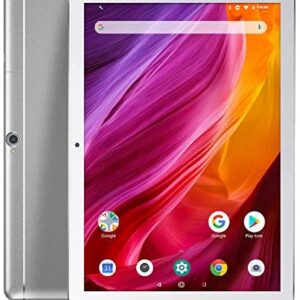 Dragon Touch K10 Tablet, 10 inch Android Tablet with 16 GB Quad Core Processor, 1280×800 IPS HD Display, Micro HDMI, GPS, FM, 5G WiFi (Silver)