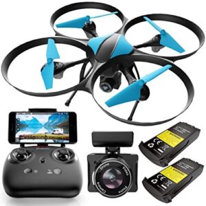 Force1 Drones with Camera for Adults – U49WF – FPV Drone 720P HD Live Video RC Drone, 360 Flips and Easy to Fly Quadcopter, Compatible with VR Headset