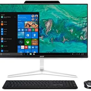 Acer Aspire Z24-890-UA91 AIO Desktop, 23.8 inches Full HD, 9th Gen Intel Core i5-9400T, 12GB DDR4, 512GB SSD, 802.11ac Wifi, USB 3.1 Type C, Wireless Keyboard and Mouse, Windows 10 Home, Silver