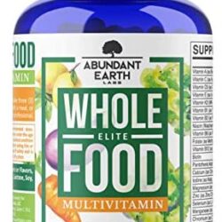 Whole Food Multivitamin Elite – Organic Multivitamin for Men and Women, Non-GMO, Vegan Multivitamin with Probiotics, Enzymes, B-Complex, Omegas for Daily Energy, Mood, Digestion, Heart Health,90 Count