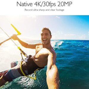AKASO V50 Pro Native 4K30fps 20MP WiFi Action Camera with EIS Touch Screen 100 feet Waterproof Camera Web Camera Support External Mic Remote Control Sports Camera with Helmet Accessories Kit