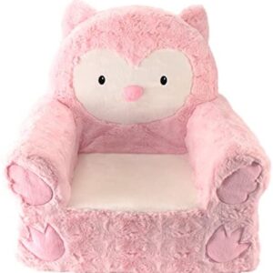 Animal Adventure | Sweet Seats | Pink Owl Children’s Plush Chair