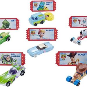 Disney Pixar Toy Story 4 Character Cars by Hot Wheels 1:64 Scale Woody, Buzz Lightyear, Bo Peep, Forky, Ducky and Bunny, and Rex Ages 3 And Up [Amazon Exclusive]