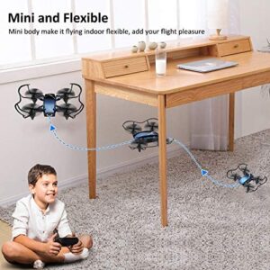 Foldable RC Mini Drone with Camera for Kids, HALOFUNO WiFi FPV Quadcopter with HD Camera for Beginner Indoor, 3D Flip, Altitude Hold Mode, One Key Take Off/Landing, APP Control