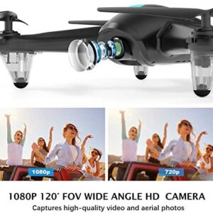 Drones for Adults,GPS FPV Drone with 1080p HD Camera Live Video, RC Quadcopter with GPS Return Home, Adjustable WiFi Camera, APP Control,5G WiFi Transmission,Follow Me Easy to Fly for Beginners.