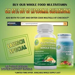 Whole Food Multivitamin Plus – Vegan – Daily Multivitamin for Men and Women with Organic Fruits and Vegetables, B-Complex, Probiotics, Enzymes, CoQ10, Omegas, Turmeric, All Natural, 90 Capsules