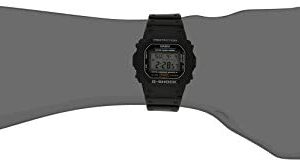 Casio Men’s G-Shock Quartz Watch with Resin Strap, Black, 20 (Model: DW5600E-1V)