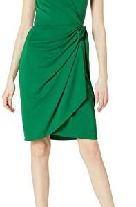 Amazon Brand – Lark & Ro Women’s Classic Cap Sleeve V-Neck Diana Wrap Dress