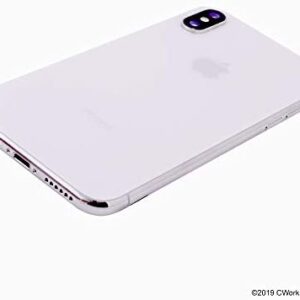 Apple iPhone X, 64GB, Silver – Fully Unlocked (Renewed)