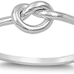 CHOOSE YOUR COLOR Sterling Silver Knot Ring