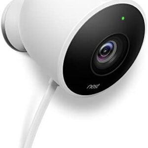 Google Nest Cam – Outdoor Home Security Camera, Night Vision Surveillance Camera, White, 2 Pack