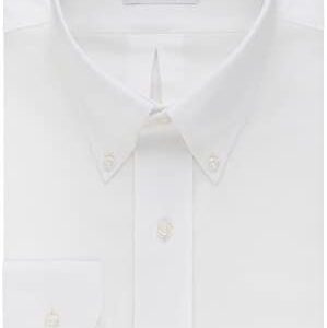 Van Heusen Men’s Dress Shirt Regular Fit Oxford Solid