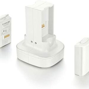 OBVIS for Xbox 360 2 Pack Rechargeable Battery Pack with Dual Charging Station Dock Charger Stand Base (White)