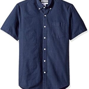 Amazon Essentials Men’s Regular-Fit Short-Sleeve Pocket Oxford Shirt