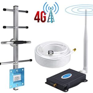AT&T Cell Phone Signal Booster 4G LTE Band12/17 US Cellular T-Mobile 700Mhz FDD ATT Cell Signal Booster AT&T Cell Phone Booster Mobile Signal Booster AT&T Cell Phone Signal Amplifier with Antennas Kit
