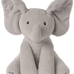 Baby GUND Animated Flappy the Elephant Stuffed Animal Plush, Gray, 12″