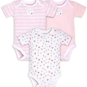Burt’s Bees Baby – Unisex Baby Bodysuits, 3-Pack Long & Short-Sleeve One-Pieces, 100% Organic Cotton