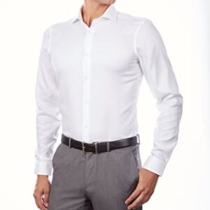 Calvin Klein Men’s Dress Shirt Slim Fit Non Iron Stretch Solid
