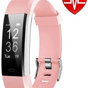 LETSCOM Fitness Tracker HR, Activity Tracker Watch with Heart Rate Monitor, Waterproof Smart Fitness Band with Step Counter, Calorie Counter, Pedometer Watch for Women and Men