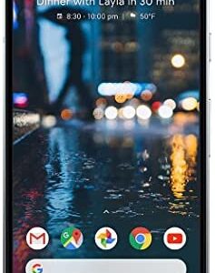 Google Pixel 2, 64GB, Clearly White, GSM Unlocked Android Smartphone, 5″ OLED Display, Fingerprint, 12.2MP+ 8MP Cameras (Renewed)