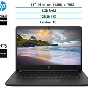 2020 Newest HP 14″ HD Laptop for Business and Student, AMD Athlon Silver 3050U Processor (Beat i5-7200U), 8GB DDR4 RAM, 128GB SSD, 802.11ac, WiFi, Bluetooth, HDMI, Windows 10 w/HESVAP Accessories