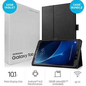 Samsung Galaxy Tab A SM-T580 10.1-Inch Touchscreen 32 GB Tablet (2 GB Ram, Wi-Fi, Android OS, Black) International Version Bundle with Case, Screen Protector, Stylus and 32GB microSD Card