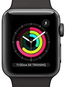 Apple Watch Series 3 (GPS, 38mm) – Space Gray Aluminum Case with Black Sport Band