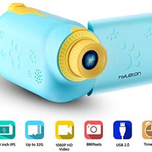 Video Camera for Kids, hyleton 1080P FHD Digital Kids Camera Camcorder Video Recorder with 2.4″ Screen for Age 3-10