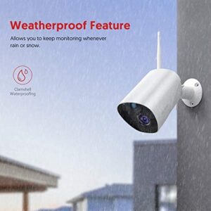 Outdoor Security Camera Victure 1080P IP65 Weatherproof Home Surveillance IP CCTV Camera 2.4G WiFi with Smart PIR Motion Detection/Night Vision/Two Way Audio Compatible with iOS & Android Systerm