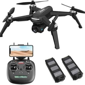 Brushless Drone with 2K FHD Camera Live Video,JJRC X5 40mins(20+20) Long Flight Time Quadcopter,5G WiFi FPV Drone for Adults,GPS Return Home,Follow Me,Long Control Range(Black)