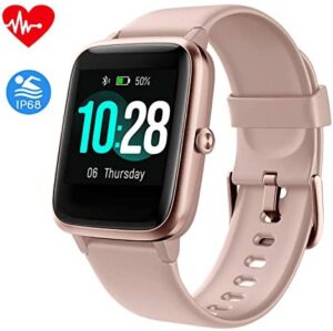 Fitpolo Fitness Tracker, Smart Watch Step Trackers with Heart Rate Monitor, IP68 Waterproof 1.3 Inch Color Touch Screen Activity Tracker wth Sleep Monitoring, Calorie Counter, Pedometer for Men Women