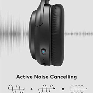 Active Noise Cancelling Headphones, Boltune Bluetooth 5.0 Over Ear Wireless Headphones with Mic Deep Bass, Comfortable Protein Earpads 30H Playtime for Travel Work TV PC Cellphone