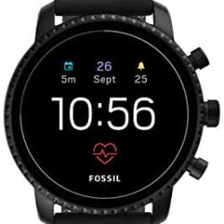 Fossil Men’s Gen 4 Explorist HR Stainless Steel Touchscreen Smartwatch with Heart Rate, GPS, NFC, and Smartphone Notifications