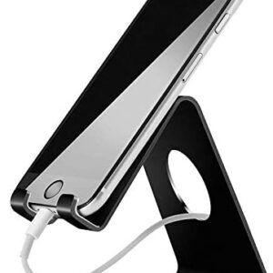 Cell Phone Stand, Lamicall Phone Stand: Cradle, Dock, Holder Compatible with iPhone 11 Pro Xs Max XR X 8 7 6 Plus and Other Android Smartphone Charging, Desk Office Accessories – Black