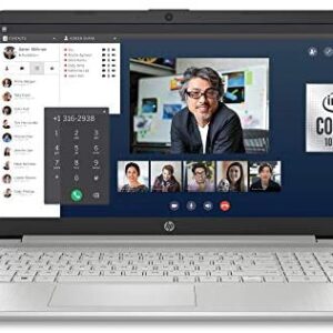 HP 15-inch FHD Laptop, 10th Gen Intel Core i5-1035G1, 8 GB RAM, 256 GB Solid-State Drive, Windows 10 Home (15-dy1036nr, Natural Silver)