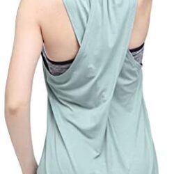Mippo Workout Tops for Women Exercise Gym Yoga Shirts Athletic Tank Tops Gym Clothes