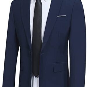 YFFUSHI Men’s Slim Fit 3 Piece Suit One Button Business Wedding Prom Suits Blazer Tux Vest & Trousers